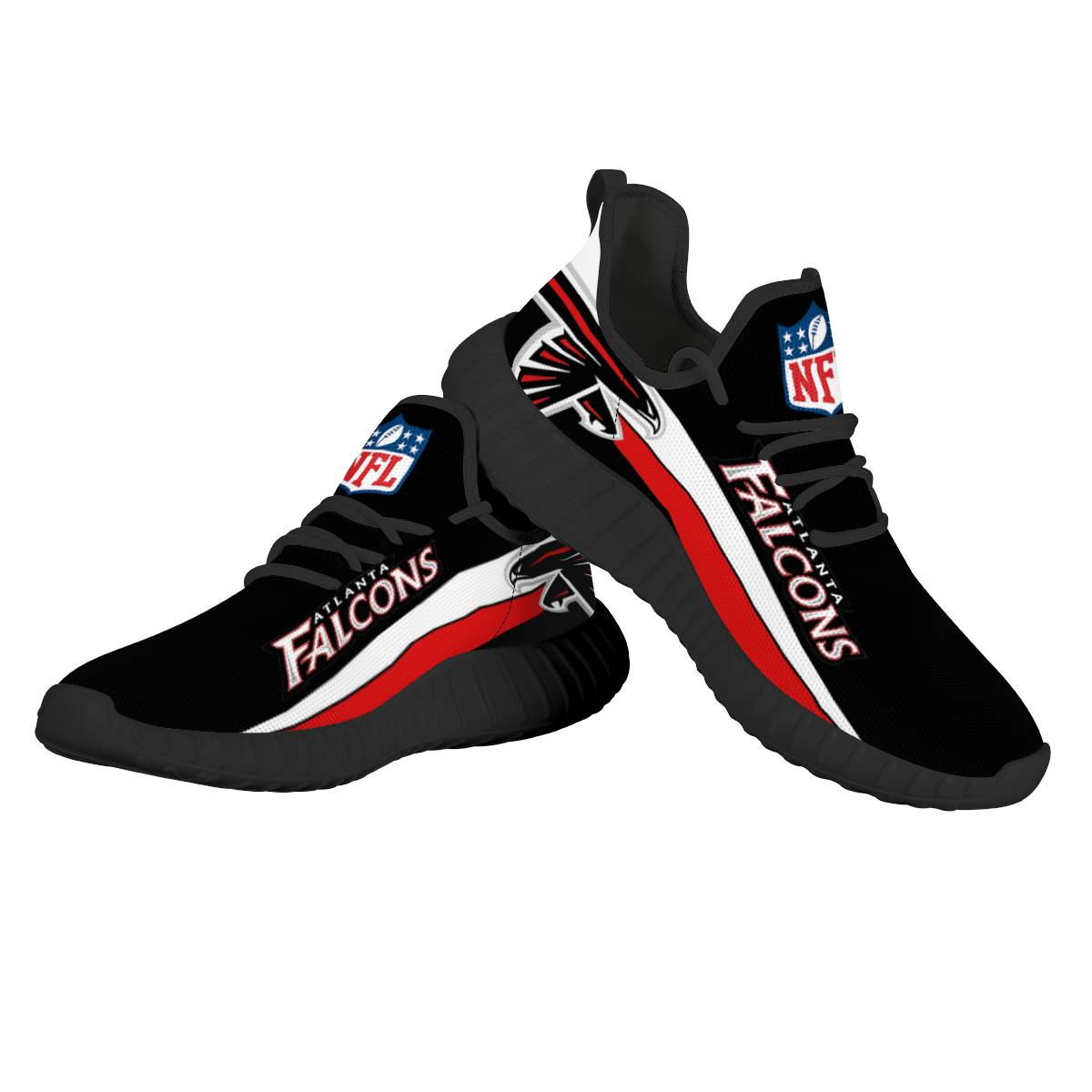 Men's NFL Atlanta Falcons Mesh Knit Sneakers/Shoes 011